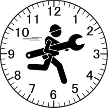 Özcan Tasarım Tamirci Model Duvar Saati - Tamirci Saati