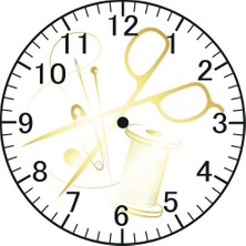 Özcan Tasarım Terzi Model Duvar Saati - Terzi Saati