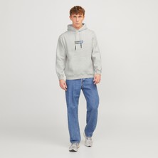 Jack & Jones Erkek Kapüsonlu Uzun Kollu Sweatshirt Bronx
