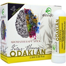 Ein Natur "Odaklan" Uçucu Yağ Karışımlı Aromatherapy Stick, Aromaterapi koklama tüpü, Essential oil inhaler tube, focus memory