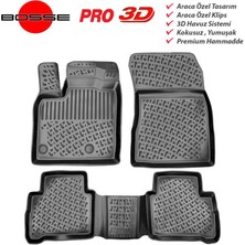 Bosse Bmw X5 Paspas Araca Özel 2006-2012 Bosse Pro Paspas 3D Havuzlu