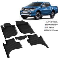 3K Store Mitsubishi L200 4 4d Havuzlu Kauçuk Paspas 2007-2015