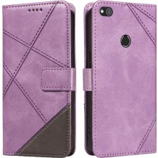 Manyi Mall Elmas Dikiş ve Kart Yuvası Deri ile Huawei P9 Lite Için Flip Case (Yurt Dışından)