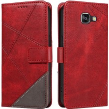 Manyi Mall Elmas Dikiş Deri Telefon ile Samsung Galaxy A3 2016 Için Flip Case (Yurt Dışından)