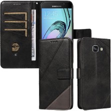 Manyi Mall Elmas Dikiş Deri Telefon ile Samsung Galaxy A3 2016 Için Flip Case (Yurt Dışından)