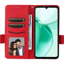 Manyi Mall Zte Blade A35 Cüzdan Manyetik Kart Yuvaları Için Flip Case Tutucu Yan Toka (Yurt Dışından)