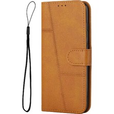 Manyi Mall Samsung Galaxy M35 Yan Toka Kart Ekleme Kickstand Pu Için Flip Case (Yurt Dışından)