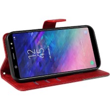 Manyi Mall Elmas Dikiş ve Kart Yuvası ile Samsung Galaxy A6 Plus Için Flip Case (Yurt Dışından)