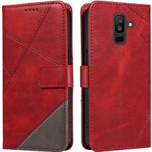 Manyi Mall Elmas Dikiş ve Kart Yuvası ile Samsung Galaxy A6 Plus Için Flip Case (Yurt Dışından)