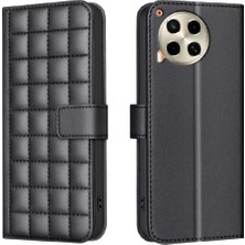 Manyi Mall Tecno Camon Için Flip Case 30 4g/5g Pu Deri Kart Yuvaları Tutucu Iş (Yurt Dışından)