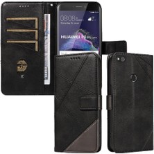 Manyi Mall Elmas Dikiş ve Kart Yuvası Deri ile Huawei P9 Lite Için Flip Case (Yurt Dışından)