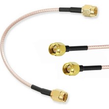 Roboyol Store RG316 10CM Sma Erkek Erkek Kablo Rf Uzatma Kablosu Altın Kaplama Soket 0-6ghz Wi-Fi Anten Fpv Lora