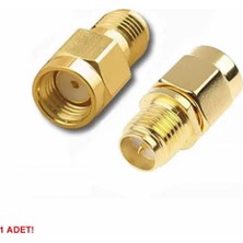 Roboyol Store Rp Sma Erkek To Rp Sma Dişi Adaptör Altın Kaplama Soket 0-6ghz Rf Wi-Fi Anten Fpv Lora Helium