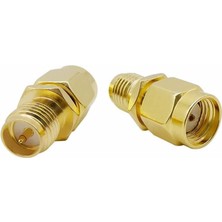 Roboyol Store Rp Sma Erkek To Rp Sma Dişi Adaptör Altın Kaplama Soket 0-6ghz Rf Wi-Fi Anten Fpv Lora Helium