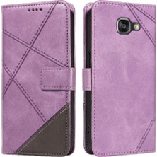 Manyi Mall Elmas Dikiş Deri Telefon ile Samsung Galaxy A3 2016 Için Flip Case (Yurt Dışından)