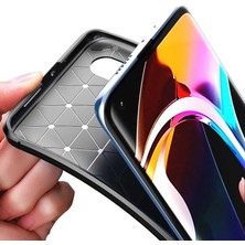 FUJİMAX Xiaomi Mi 10 Kılıf Darbe Emici Uzun Ömürlü Dayanıklı Parmak Izi Yapmaz Karbon Tasarım Negro Silikon Kılıf