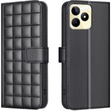 Manyi Mall Realme C53 Cüzdan Koruyucu Kart Yuvaları Tutucu Pu Deri Için Flip Case (Yurt Dışından)