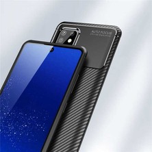 FUJİMAX Samsung Galaxy A81 (Note 10 Lite) Kılıf Darbe Emici Uzun Ömürlü Dayanıklı Parmak Izi Yapmaz Karbon Tasarım Negro Silikon Kılıf