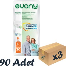 Evony Emici Hasta Külodu Large 30'Lu 3 Paket 90 Adet