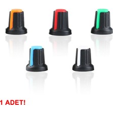 Roboyol Store Plastik Pot Başlığı 6mm Potansiyometre Rotary Enkoder Ses Voltaj Kontrol 360 Derece