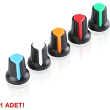 Roboyol Store Plastik Pot Başlığı 6mm Potansiyometre Rotary Enkoder Ses Voltaj Kontrol 360 Derece