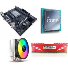 Oleas SBD340 Intel Core I5-12400F Işlemci H610 Anakart 16GB Ram S200 Cpu Soğutucu