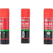 Ottoland Kırtasiye Glue Stick Yapıştırıcı Büyük Boy Güçlü Yıkanabilir Kolay Uygulanır Solvent Içermez Dayanıklı 3 Adet