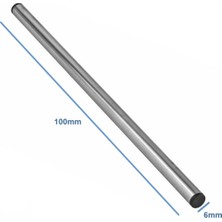 Roboyol Store Çelik Sensör Başlığı 6X100MM Kılıf Sıcaklık Isı Sensör Kutusu Metal Tüp Boru D818B20 Ntc LM35