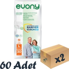 Evony Emici Hasta Külodu Large 30'Lu 2 Paket 60 Adet