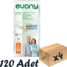 Evony Emici Hasta Külodu Large 30'Lu 4 Paket 120 Adet