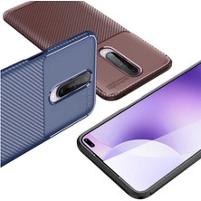 FUJİMAX Xiaomi Redmi K30 Kılıf Darbe Emici Uzun Ömürlü Dayanıklı Parmak Izi Yapmaz Karbon Tasarım Negro Silikon Kılıf