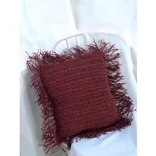 Maison Avf Rafya Kırlent Bordo MA040