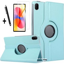 M.TK Moveteck Huawei Matepad Se 11 İnç 2024 Tablet Kılıf 360 Döner Pu Deri Standlı Kapak Ekran Koruyucu ve Kalem Set