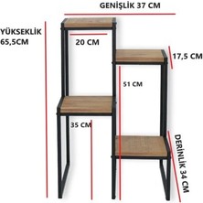 Weblonya Çiçek Standı Saksı Standı Çiçeklik Raf Bitki Rafı 2144