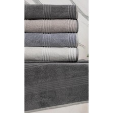 (4.lü Kutulu Set) %100 Coton Yeni Sezon 50X90CM.  Lüks El  ve Yüz Havlu Seti