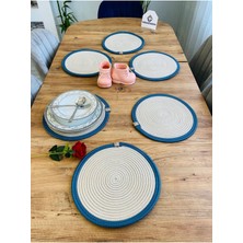 Jüt Hasır Amerikan Servis Supla 6 Parça