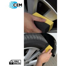 Cemcar Cem Car Care Lastik Parlatıcı Uygulama Süngeri Özel Tasarım