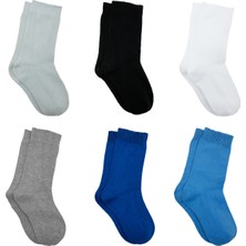 Buluş Organic 6'lı Okul Çorabı - Erkek - Çocuk - Organik eco