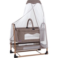 Tommybaby Rüyatüllü Sepet Beşik Sallanabilir Bebek Beşiği Tüllü Beşik