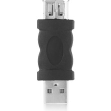 Qincao Firewire Ieee 1394 6 Pin Dişi USB 2.0 Tip A Erkek Adaptör Adaptör Kameralar Cep Telefonları Mp3 Çalar Pda'lar Siyah (Yurt Dışından)