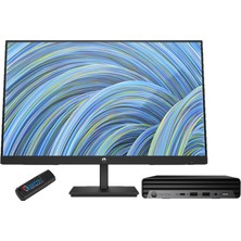 Hp Pro Mini 400 G9 Intel Core İ7-14700T 16GB Ddr5 4tb SSD WINDOWS11HOME 23.8 Fhd Monitör Mini Masaüstü Bilgisayar W9H6W3ET40+ZETTAUSBBELLEK