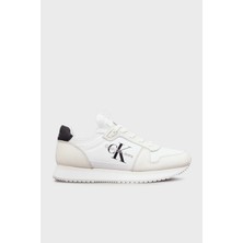 Calvin Klein Deri Logolu Sneaker Ayakkabı YW0YW0161601W Kadın Ayakkabı YW0YW01616 01W