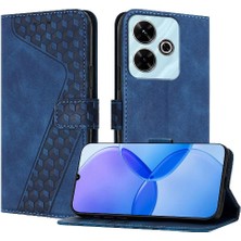 SZY Mall Telefon Kılıfı Için Xiaomi Poco M6 4g Flip Folio Manyetik Kart Yuvaları Kapak (Yurt Dışından)