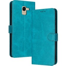 SZY Mall Samsung Galaxy A6 2018 Saf Renk Pu Deri Kickstand Için Flip Case (Yurt Dışından)