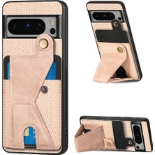 SZY Mall Google Pixel 8 Pro Manyetik Tasarım Kart Sahibi Braketi Standı Için Kılıf (Yurt Dışından)