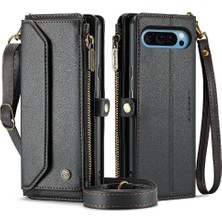 SZY Mall Google Piksel 9 Pro Xl Için Crossbody Durumda Rfıd Engelleme Durumda Cüzdan Fermuar (Yurt Dışından)