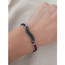 HD Marketim Asansör Bileklik Zirkon Kararmaz Çelik Ayarlanabilir Ölçü Moda Bileklik 16961