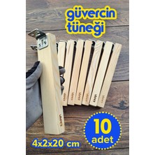 Vixpet Pine Ahşap Güvercin Tüneği 20 cm | 10 Adet Tünek | Bekar Tüneği | Ahşap Tünek | Dinlenme Tüneği