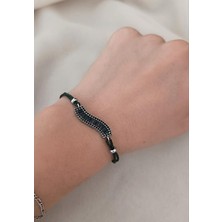 HD Marketim Asansör Bileklik Zirkon Kararmaz Çelik Ayarlanabilir Ölçü Moda Bileklik