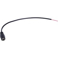 Qincao 20 Adet 12 V Dc Fiş Dişi Jack Fiş Konnektörü Kablosu 5.5x2.1mm Kablo Kablosu ile 15 cm Cctv LED Şerit Işık (Yurt Dışından)